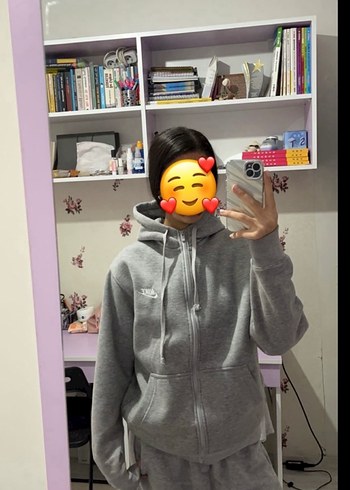 m Beden Nike Gri Kapüşonlu hırka