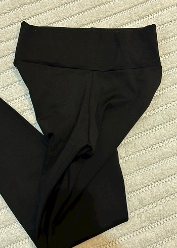 Siyah Bilek Boyu Kadın Tayt - Görsel 2