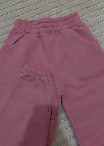 Kadın Pembe Rahat Kesim Eşofman Altı - Görsel 3