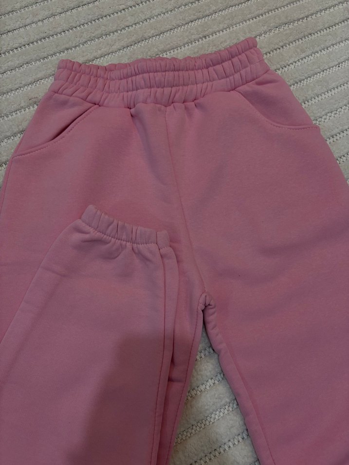 Kadın Pembe Rahat Kesim Eşofman Altı - Görsel 3