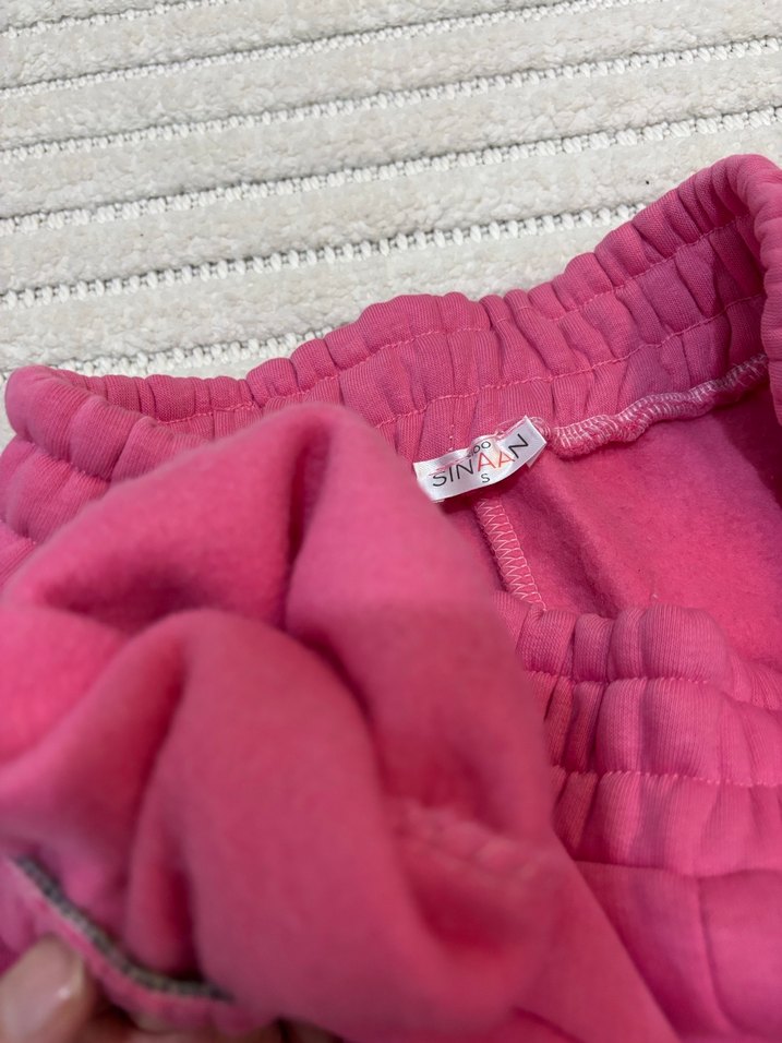 Kadın Pembe Rahat Kesim Eşofman Altı - Görsel 4