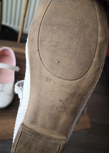 Kız Çocuk Beyaz Babet Ayakkabı - Görsel 3