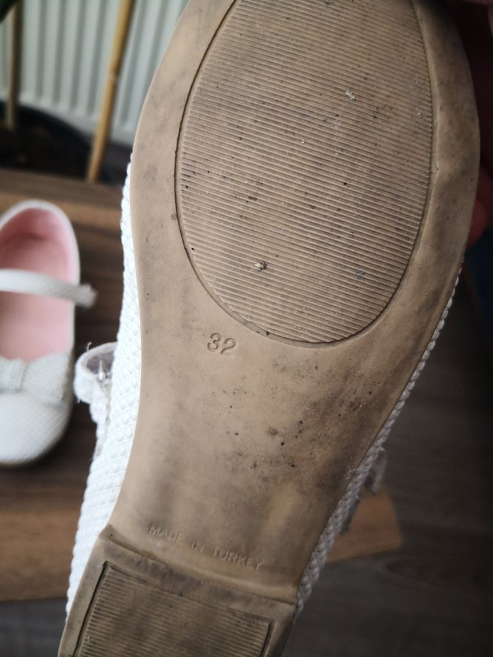 Kız Çocuk Beyaz Babet Ayakkabı - Görsel 3