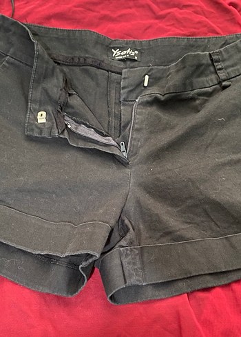 Siyah Mini Bambu Şortu - Görsel 2