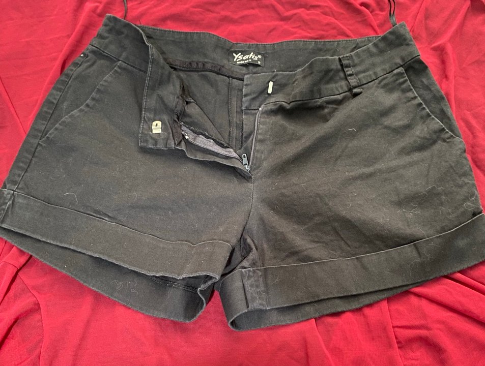 Siyah Mini Bambu Şortu - Görsel 2