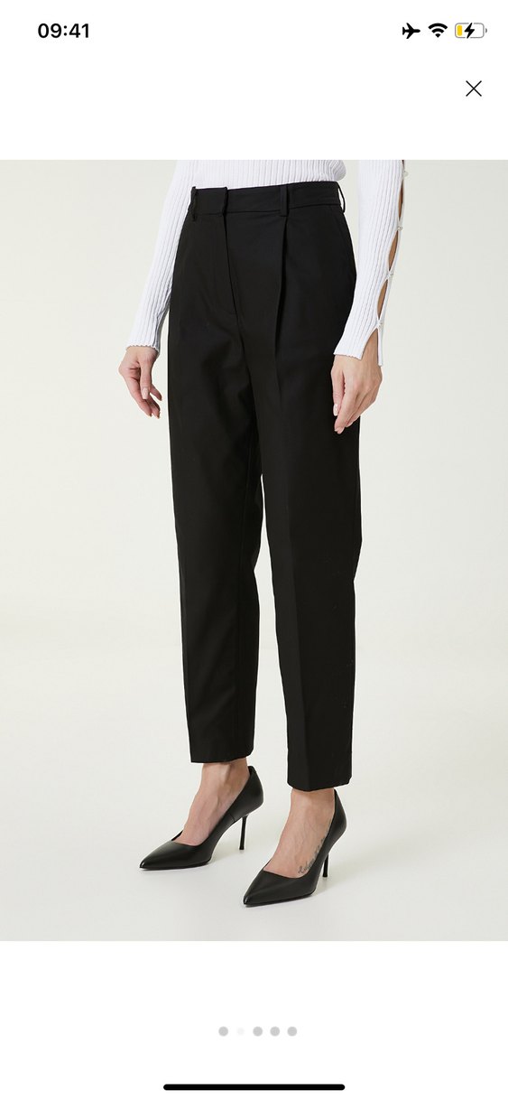 Kadın Siyah Normal Boy Ofis pantolon - Görsel 2