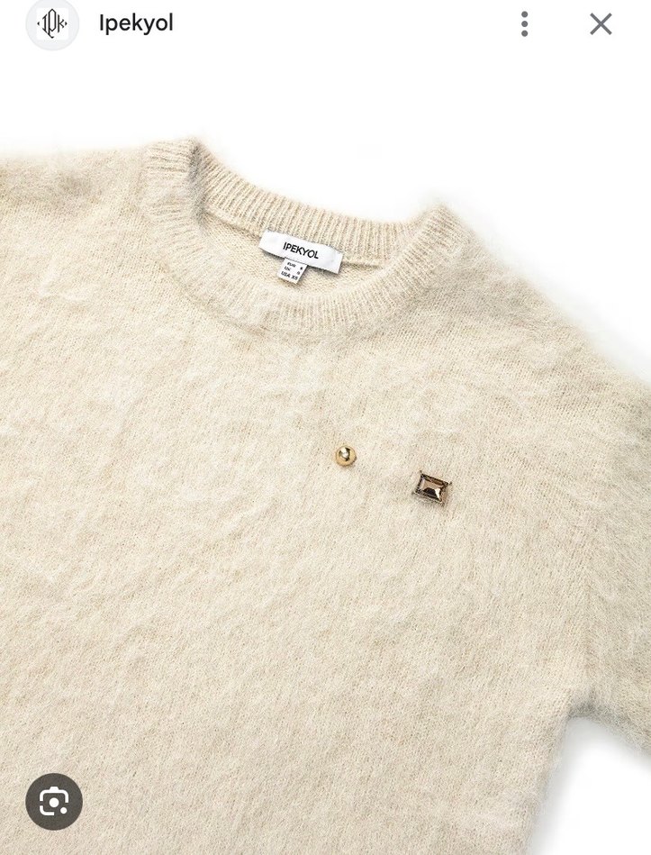 Ipekyol Bej Kürk Detaylı Kadın Kazak - Görsel 3