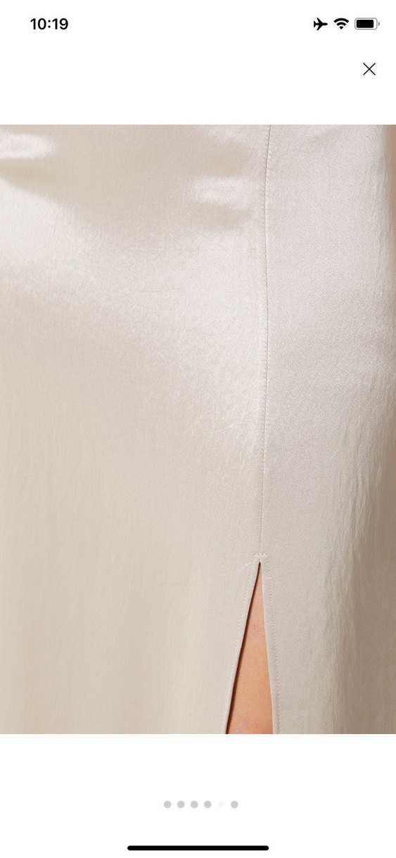 Network Bej Kadın Saten Uzun etek - Görsel 5