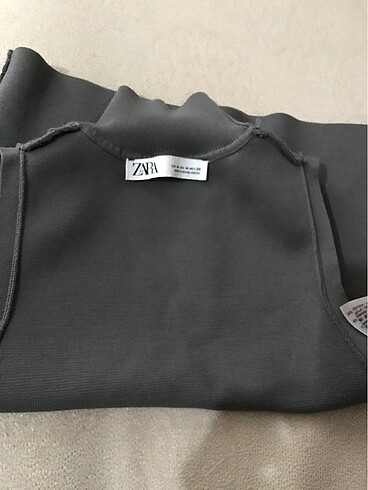m Beden gri Renk Zara crop top