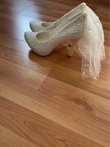 Topuklu gelinlik ayakkabısı - Görsel 5