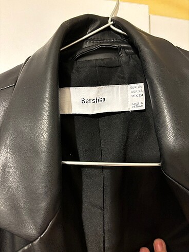 xs Beden siyah Renk Blazer deri ceket