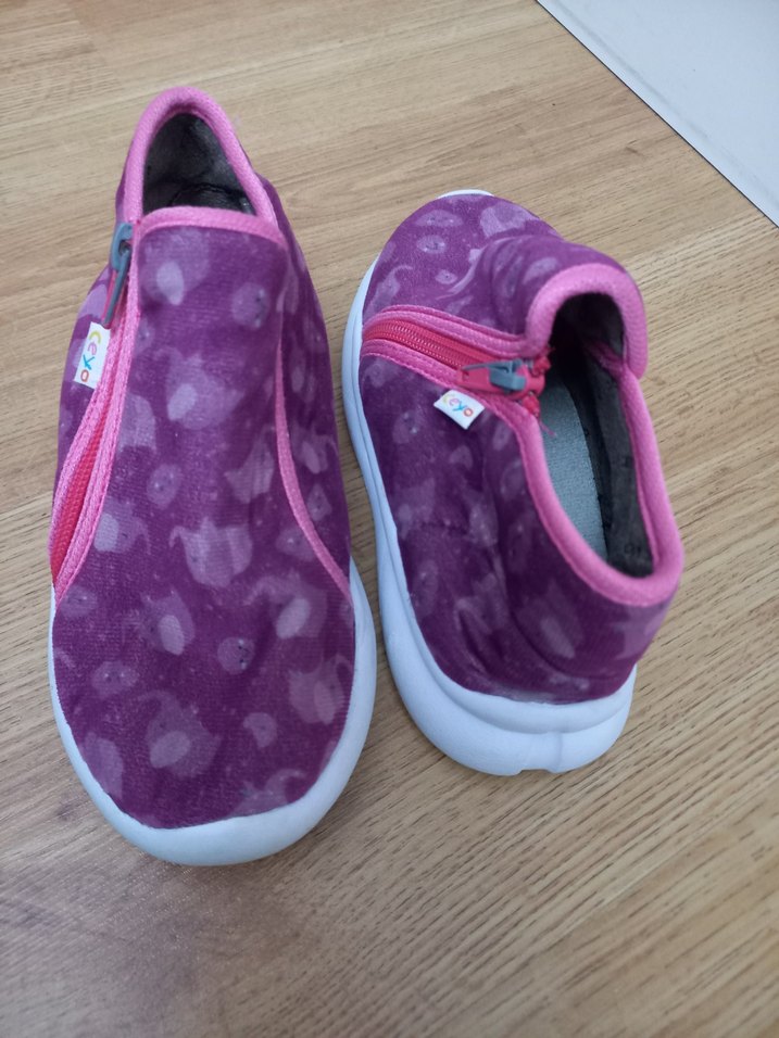 Ceyo Kızlar için Fermuarlı ev ayakkabısı - Görsel 2