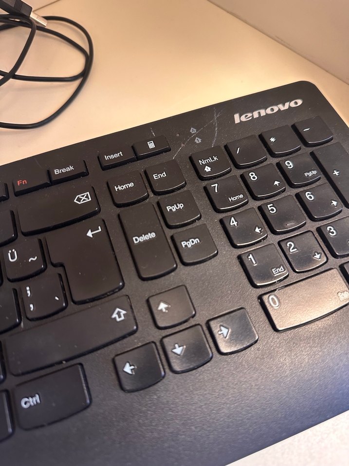Kablolu Siyah Lenovo Klavye - Görsel 3