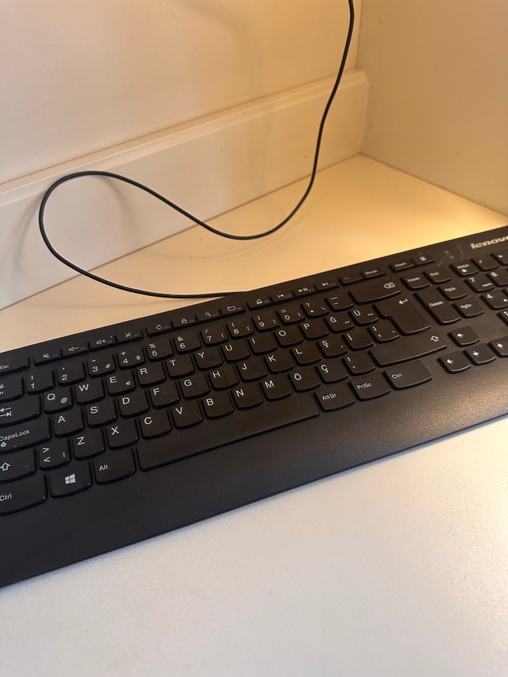 Kablolu Siyah Lenovo Klavye - Görsel 2