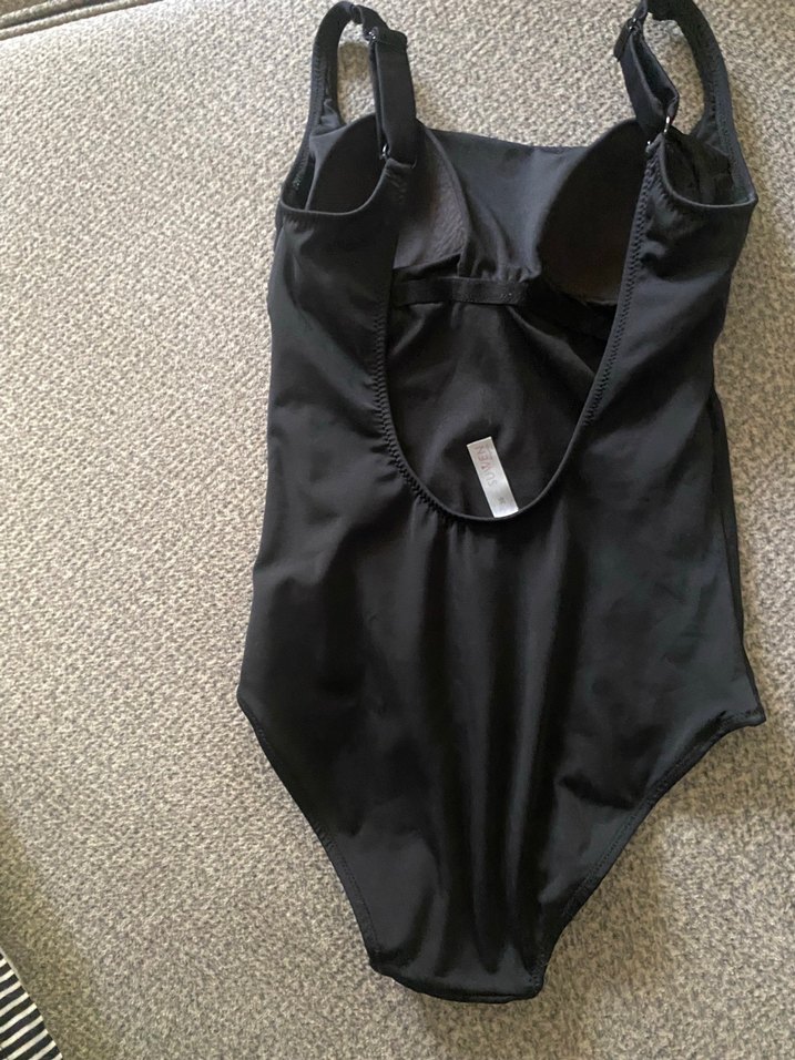 Parlak Siyah Baskılı Kadın Mayo - Görsel 4