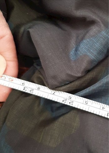 s Beden gri Renk Kapüşonlu Kamuflaj Desenli Kadın Ceket