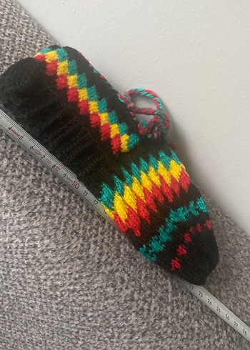 Erkek , bayan Çok Renkli Örgü Bohem Bot - Görsel 6