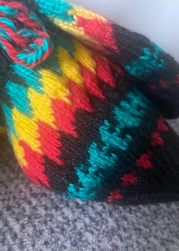 Erkek , bayan Çok Renkli Örgü Bohem Bot - Görsel 3