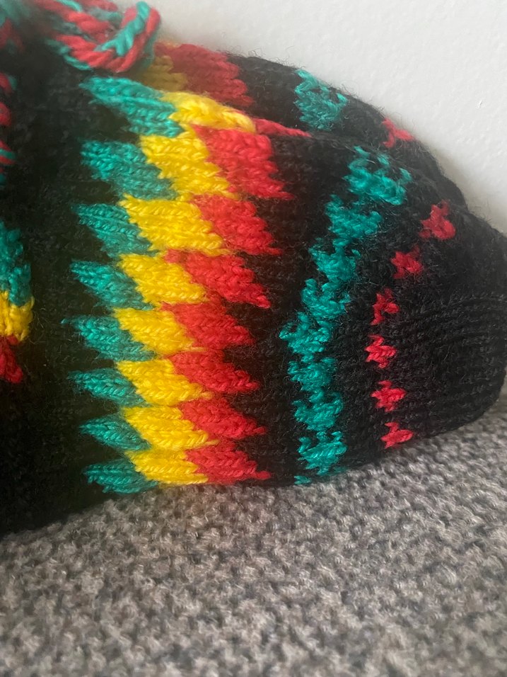 Erkek , bayan Çok Renkli Örgü Bohem Bot - Görsel 4