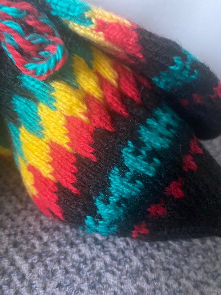 Erkek , bayan Çok Renkli Örgü Bohem Bot - Görsel 3