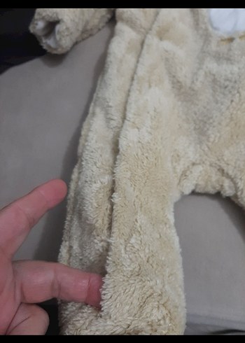 Bej Peluş Erkek  kız Bebek  için Tulum - Görsel 6