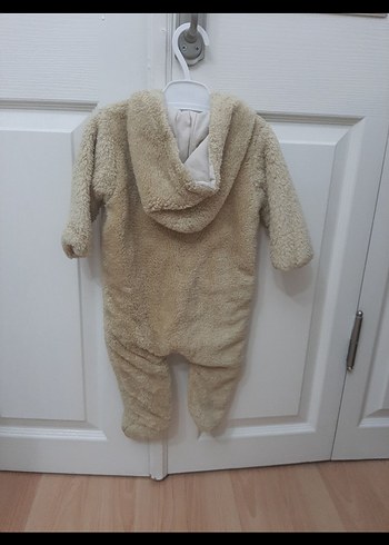 Bej Peluş Erkek  kız Bebek  için Tulum - Görsel 2