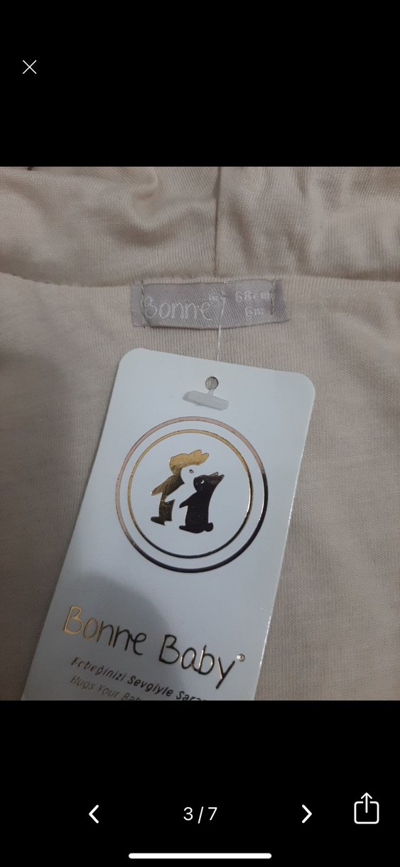 Bej Peluş Erkek  kız Bebek  için Tulum - Görsel 3