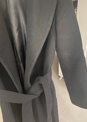 Kemerli Siyah Uzun Kaban Zara değildir .., - Görsel 7