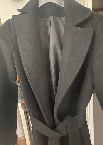 Kemerli Siyah Uzun Kaban Zara değildir .., - Görsel 6