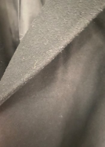 Kemerli Siyah Uzun Kaban Zara değildir .., - Görsel 5