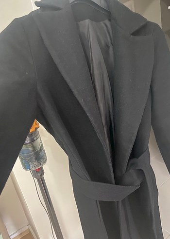 Kemerli Siyah Uzun Kaban Zara değildir .., - Görsel 4