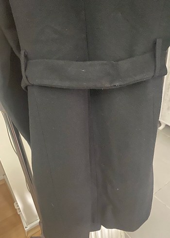 Kemerli Siyah Uzun Kaban Zara değildir .., - Görsel 10