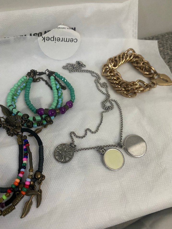 Renkli Boncuklu Bohem Kadın El Zinciri - Görsel 5