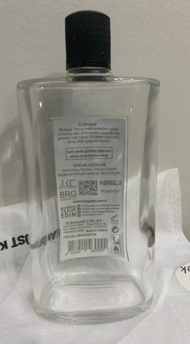 Marine Kolonya  boş şişesi 1930 Model - Görsel 3