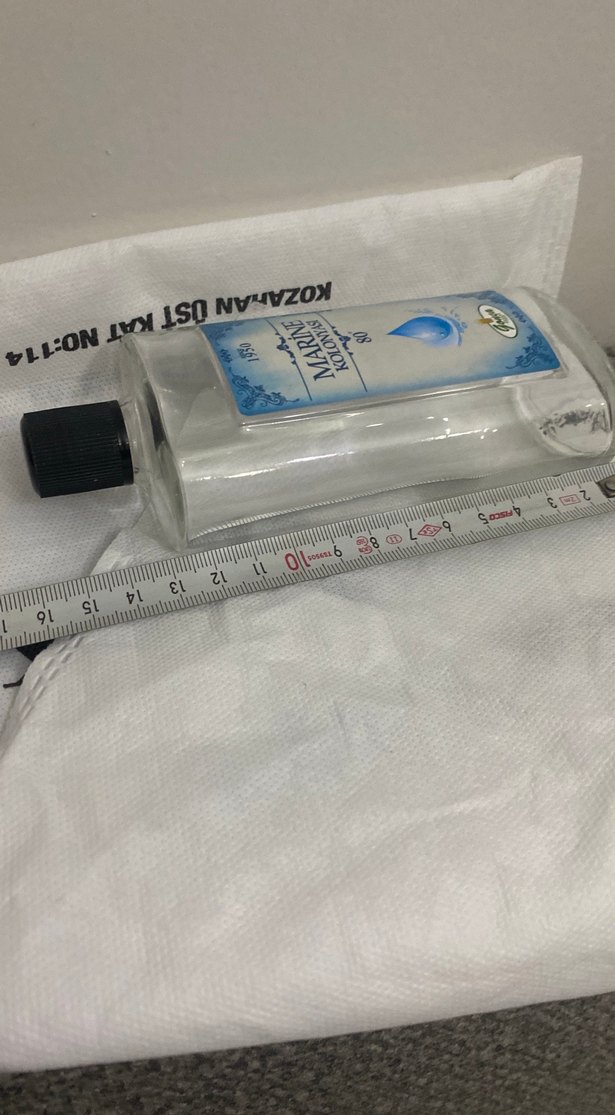 Marine Kolonya  boş şişesi 1930 Model - Görsel 5