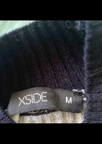 Renkli Çizgili Kadın Triko Kazak - Görsel 4