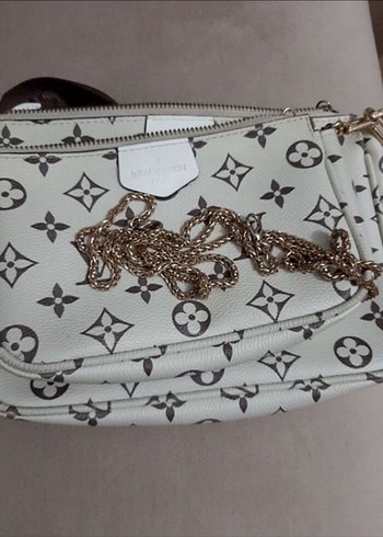 Beyaz Deri Kadın Çapraz Çanta - Görsel 16