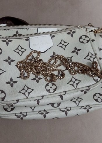 Beyaz Deri Kadın Çapraz Çanta - Görsel 13