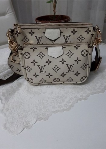 Beyaz Deri Kadın Çapraz Çanta - Görsel 18