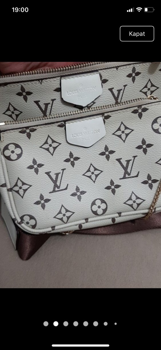 Beyaz Deri Kadın Çapraz Çanta - Görsel 4