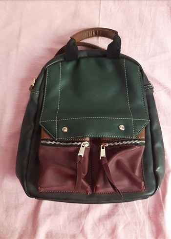 Fermuarlı Bohem Sırt Çantası - Görsel 4