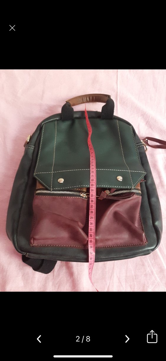 Fermuarlı Bohem Sırt Çantası - Görsel 5