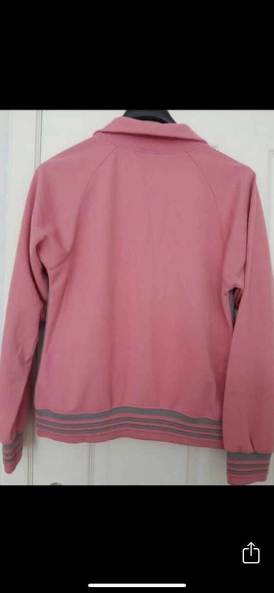 Pembe Gri Fermuarlı Spor Üst - Görsel 3