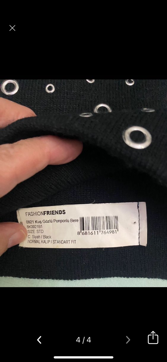 Siyah Örgü Ponponlu Kadın Bere - Görsel 4