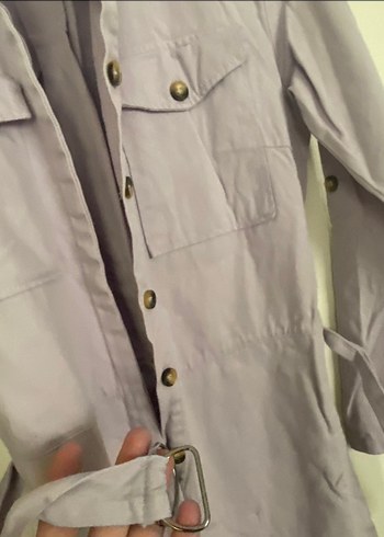 Düğmeli Uzun Kollu Kadın Tulum - Görsel 4