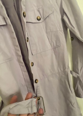 Düğmeli Uzun Kollu Kadın Tulum - Görsel 2