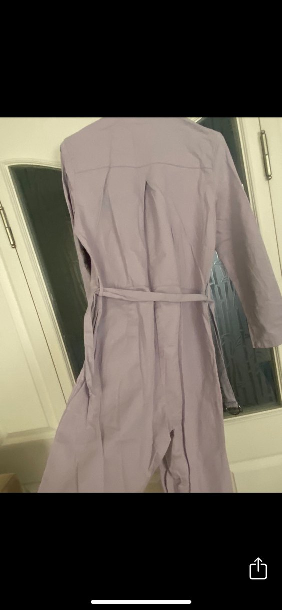 Düğmeli Uzun Kollu Kadın Tulum - Görsel 5