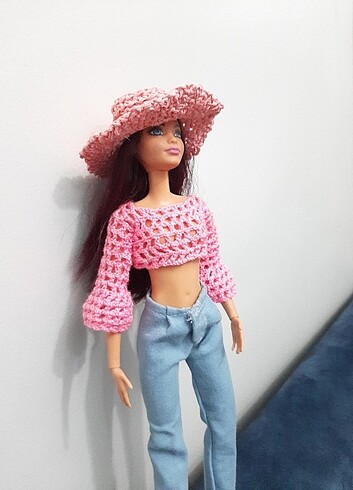 Beden Barbie şapka ,bluz