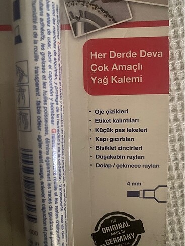 Çok amaçlı yağ kalemi