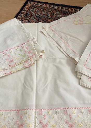 Fistolu , pikolu beyaz  Pastel Nevresim Takımı - Görsel 11